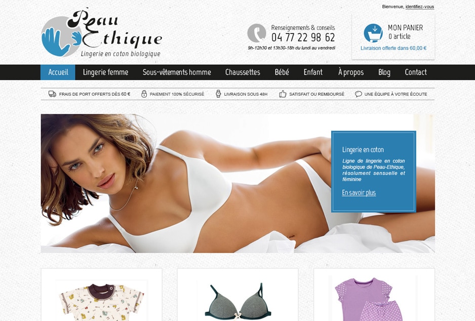 Bienvenue sur le site , boutique de vente en