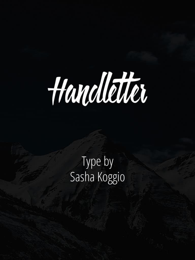 typographie handletter