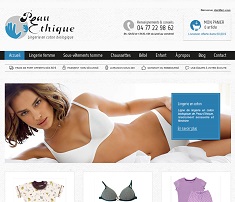 E-commerce lingerie bio Peau Ethique