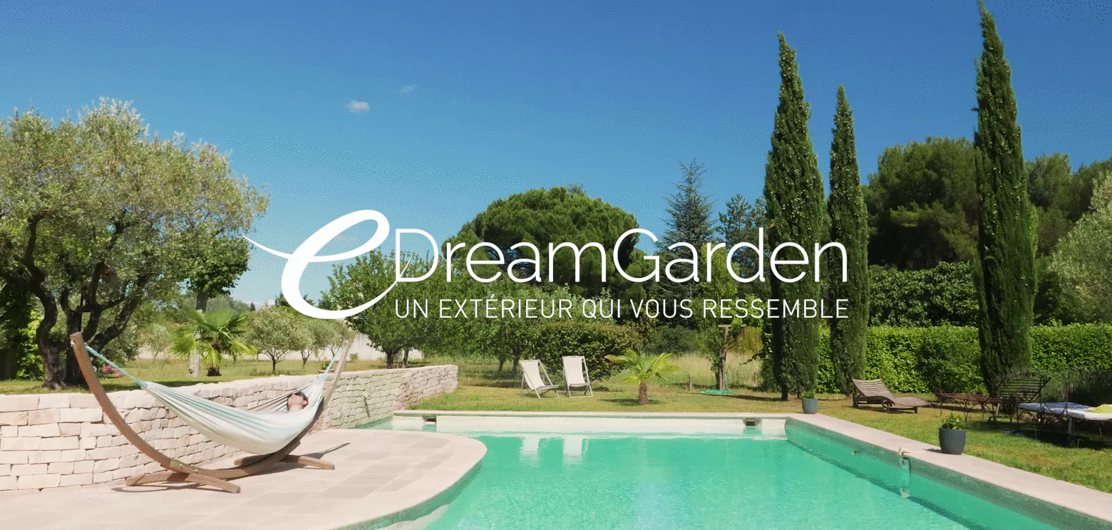 Création du logotype E-DreamGarden, site de vente en ligne de mobilier de luxe Made in France & Made in Europe