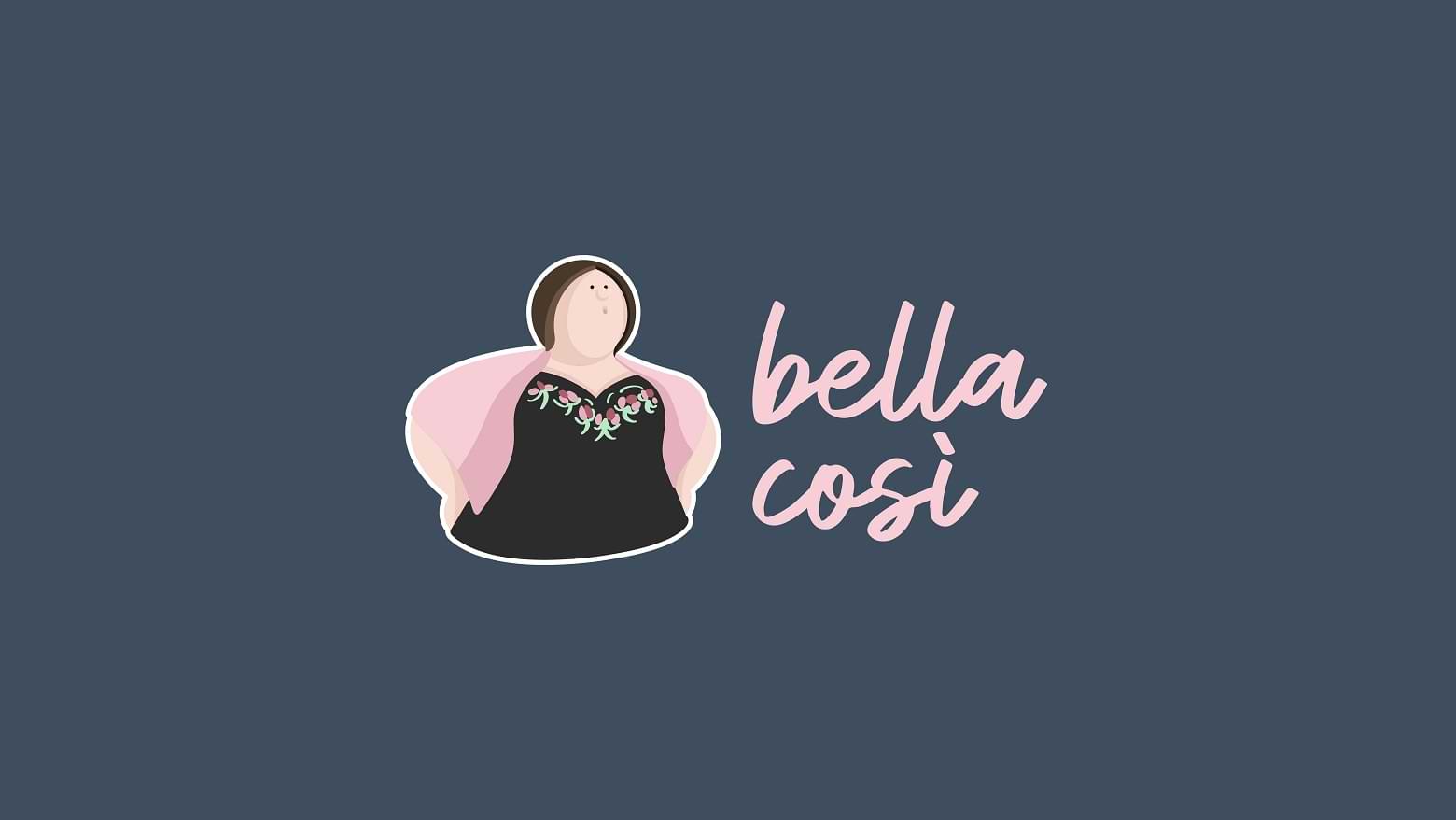 Identité visuelle, logo design, flyer, carte de visite, emballage alimentaire & charte graphique du food truck Bella Cosi