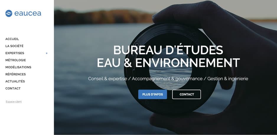 Conception du site Eaucea