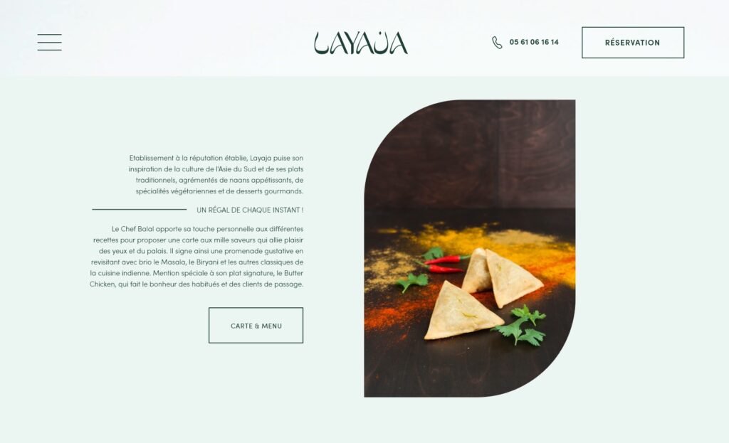 Webdesign pour restaurants