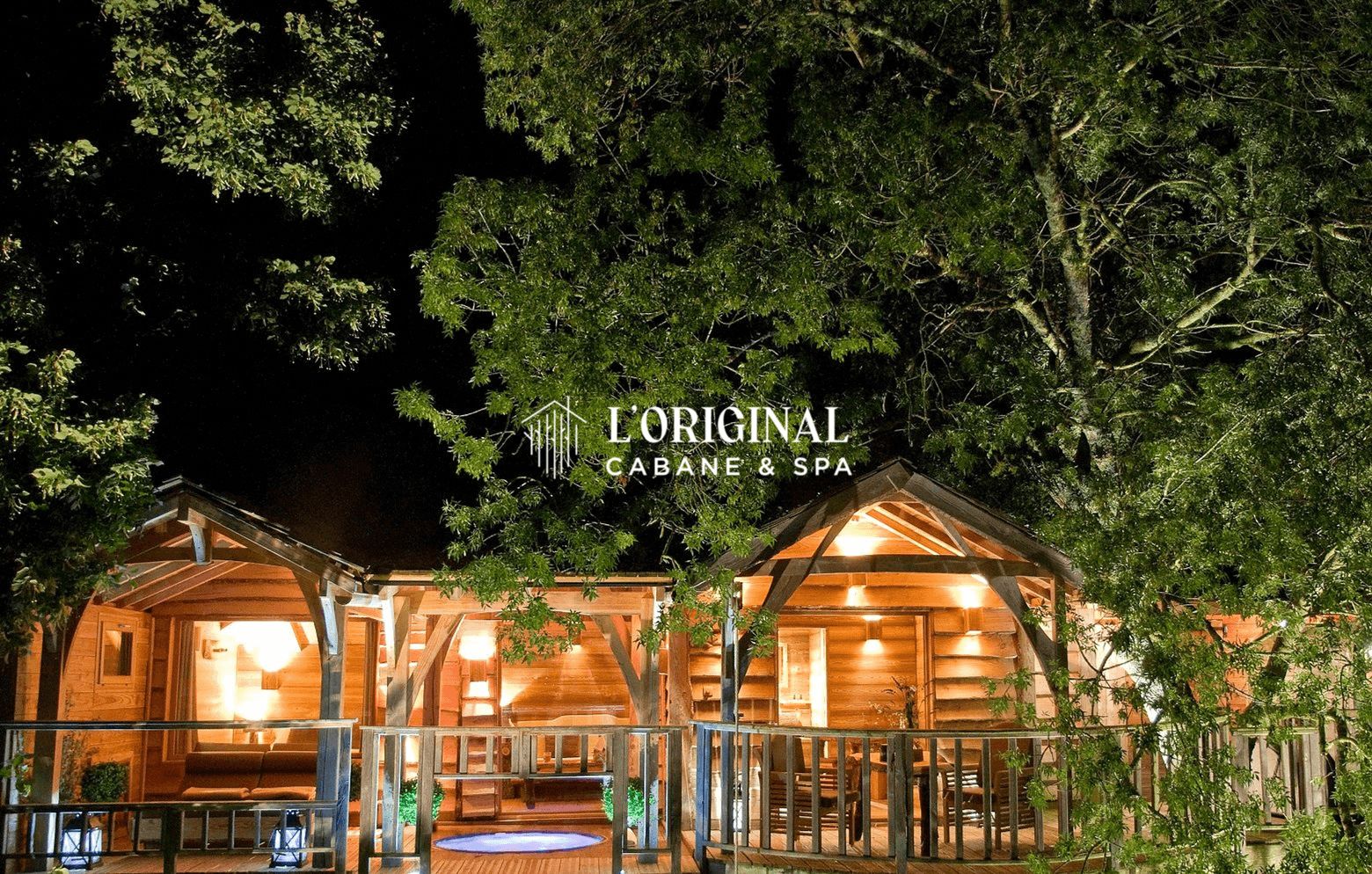 Conception du logo L'original Cabane & Spa, hospitalité durable et tourisme responsable